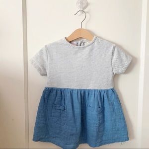 Zara Baby Girl Striped Dress 18-24 months